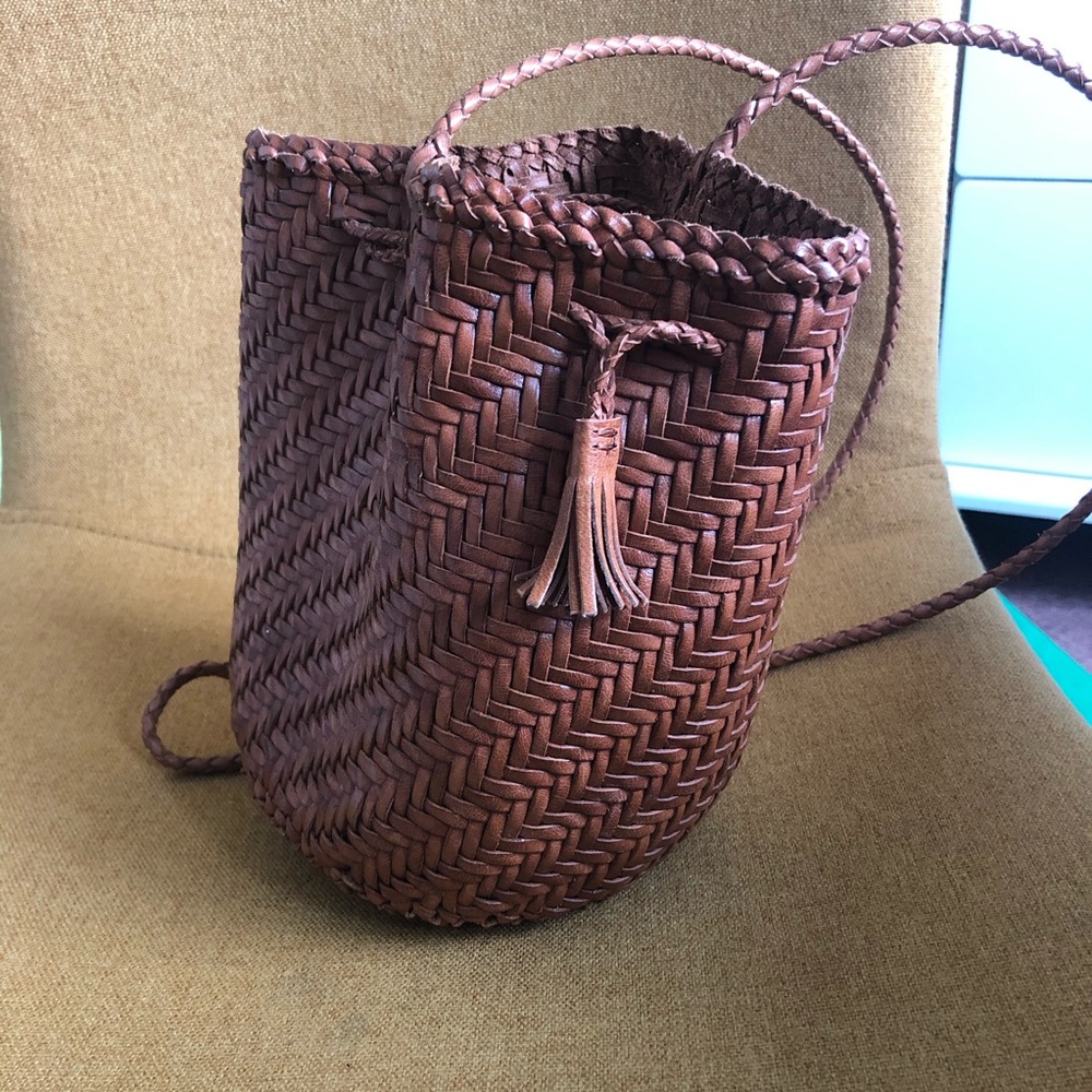 JCrew x dragon diffusion bucket bag